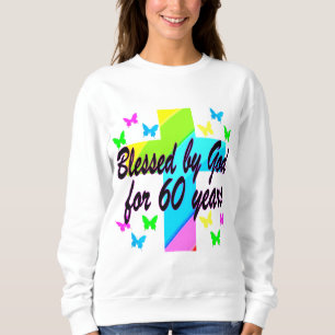 CHRISTLICHE 60 GEBURTSTAG-KREUZUNG SWEATSHIRT