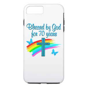CHRISTLICHE 70. GEBURTSTAGSKRÄFE UND REGENBOWS Case-Mate iPhone HÜLLE