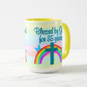 CHRISTLICHE 85. BIRTHDAY SESSINGS TASSE (VorderseiteRechts)
