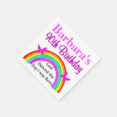 CHRISTLICHE 90. GEBURTSTAG PERSONALISIERTE NAPKINS SERVIETTE (Ecke)