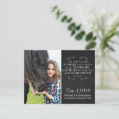 Christliche Abschluss Bibel Verse | Kopfbrett Postkarte (Stehend Vorderseite)