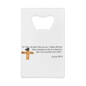 Christliche Abschluss-Geschenke Geldbeutel Flaschenöffner (Rückseite)