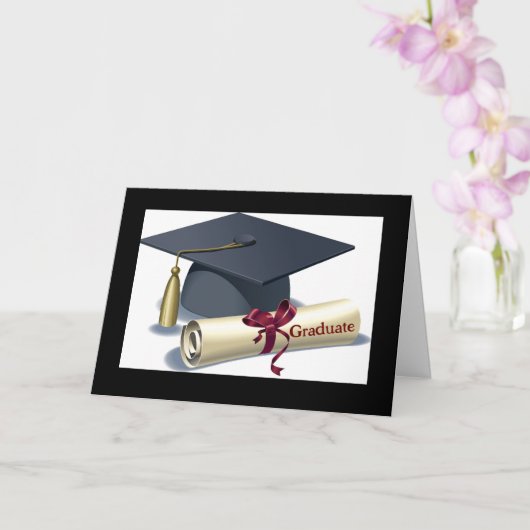 Christliche Abschluss-Karte Karte (Orchidee)