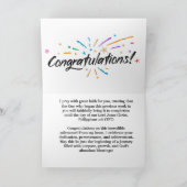 Christliche Abschluss-Karte Karte (Innenseite)