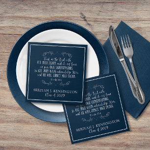 Christliche Abschlussbibelvers-Typografie Serviette