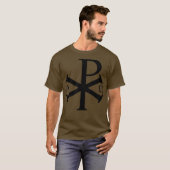 Christliche Alpha Omega Chi Rho für das Christentu T-Shirt (Vorne ganz)