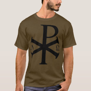 Christliche Alpha Omega Chi Rho für das Christentu T-Shirt