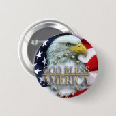 CHRISTLICHE AMERIKANER-ENTWÜRFE BUTTON (Vorne & Hinten)