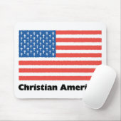 Christliche amerikanische Flagge Mousepad (Mit Mouse)