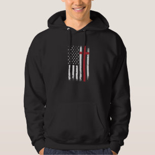 Christliche amerikanische Flagge Usa Patriotic God Hoodie