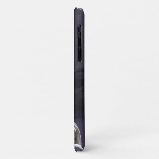 Christliche Angel Statue Deep Lila Case-Mate iPhone Hülle (Hinten/Links)