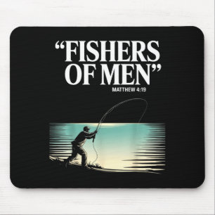 Christliche Angler Fischer der Menschen Matthäus 4 Mousepad