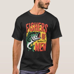Christliche Angler Fischer von Menschen Matthäus 4 T-Shirt