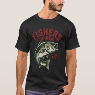 Christliche Angler Fischer von Menschen Matthäus 4 T-Shirt