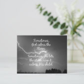 Christliche Anregung Gottes Zitat Postkarte (Stehend Vorderseite)