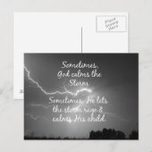 Christliche Anregung Gottes Zitat Postkarte (Vorne/Hinten)