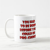 Christliche Anti-Abortion-Entscheidung Leben Kaffeetasse (Links)