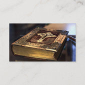 Christliche Antike Bibel Visitenkarte (Rückseite)