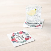 Christliche Aquarellbilder Rechteckiger Pappuntersetzer (Vor Ort)