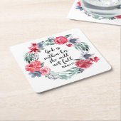 Christliche Aquarellbilder Rechteckiger Pappuntersetzer (angewinkelt)