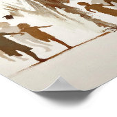 Christliche Aquarellmauer Kunst Lass Kinder Poster (Ecke)