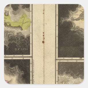 Christliche Ära 1921 Quadratischer Aufkleber
