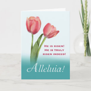 Christliche Auferstehungsfreude an Ostern mit Mage Karte