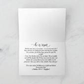 Christliche Auferstehungskarte Feiertagskarte (Innenseite)