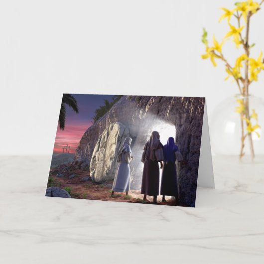 Christliche Auferstehungskarte Karte (Gelbe Blume)