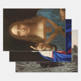 Christliche Auswahl religiöser Künste Geschenkpapier Set