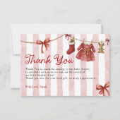 Christliche Babyparty Dankeskarte (Vorderseite)