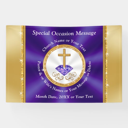 Christliche Banner für kirchliche oder sonstige Er (Horizontal)