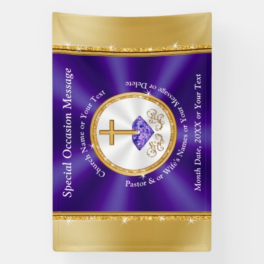 Christliche Banner für kirchliche oder sonstige Er (Vertikal)