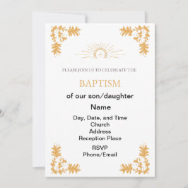 CHRISTLICHE BAPTISMITTELEINLADUNG EINLADUNG