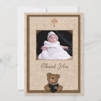 Christliche Bärenfotokarte Dankeskarte