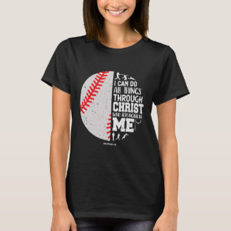 Christliche Baseball-Bibelverse T-Shirt