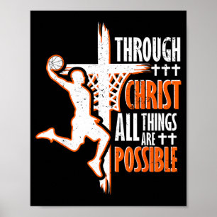 Christliche Baseball Jesus Christus Baseball Relig Poster