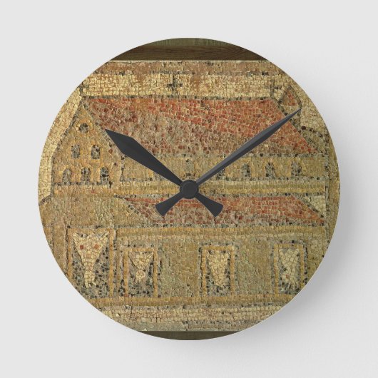 Christliche Basilika, Mosaikplasterung, römischer Runde Wanduhr (Vorderseite)