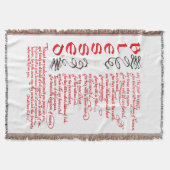 Christliche Beatitudes Bible Verse Decke (Vorderseite)