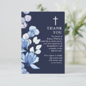 Christliche Beerdigung der Beerdigung des Lebens d Dankeskarte (Stehend Vorderseite)