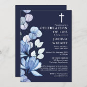 Christliche Beerdigung der Beerdigung des Lebens d Einladung (Vorne/Hinten)