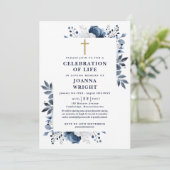 Christliche Beerdigung der Beerdigung des Lebens d Einladung (Stehend Vorderseite)