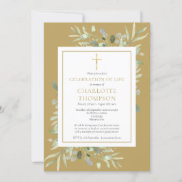 Christliche Beerdigung der Lebensbeerdigung aus Go Einladung