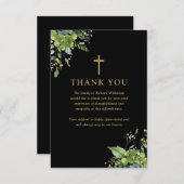 Christliche Beerdigung der Lebenszeit Dankeskarte (Vorne/Hinten)
