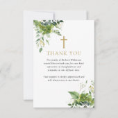 Christliche Beerdigung der Lebenszeit Dankeskarte (Vorderseite)