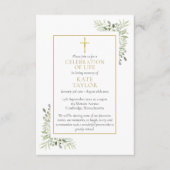 Christliche Beerdigungskarten RSVP Karte (Vorderseite)