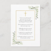 Christliche Beerdigungskarten RSVP Karte (Rückseite)