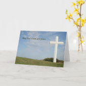 Christliche Beileid-Karte, benutzerdefinierbar Karte (Gelbe Blume)