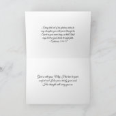 Christliche Beileid- und Feldkabine Karte (Innenseite)