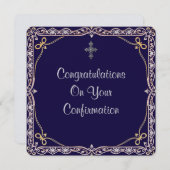 Christliche Bestätigungsflachkarte (Vorne/Hinten)